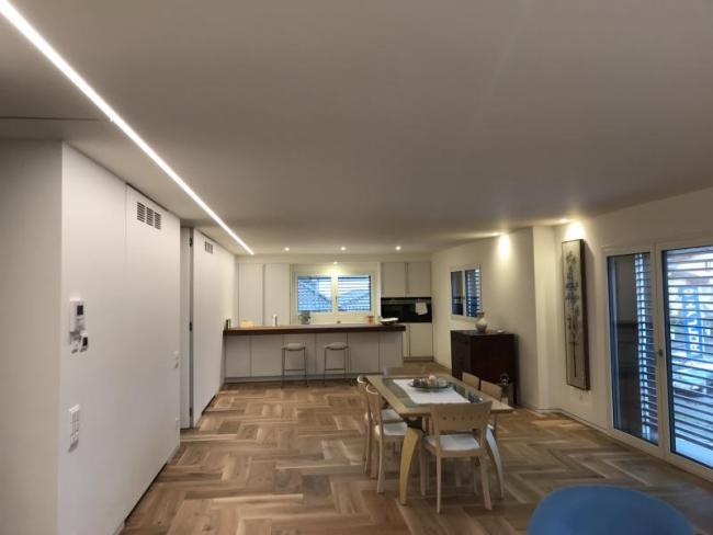 Soffitto in cartongesso e finitura in gesso